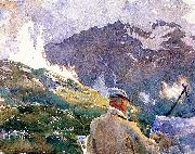 John Singer Sargent Artist in the Simplon Spain oil painting artist